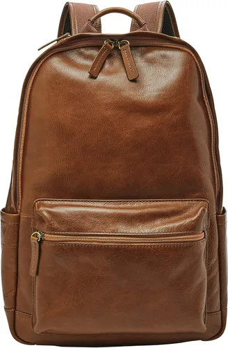 Vista 4 de Fossil Mochila de cuero o tela para todo género Buckner Coñac