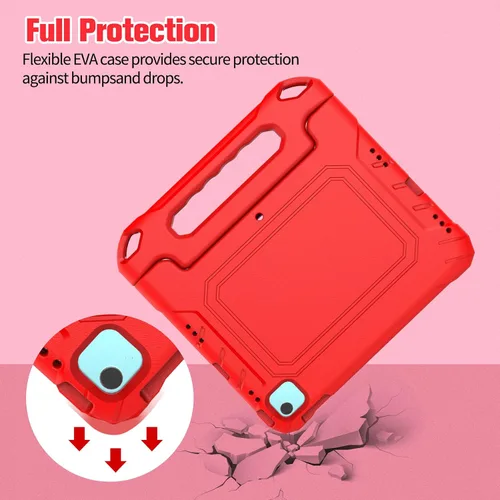 Vista 7 de Funda infantil para iPad Air de 5ª/4ª generación 2022/2020, iPad Pro 11 2021/2020/2018 con protector de pantalla integrado, asa portátil, funda a