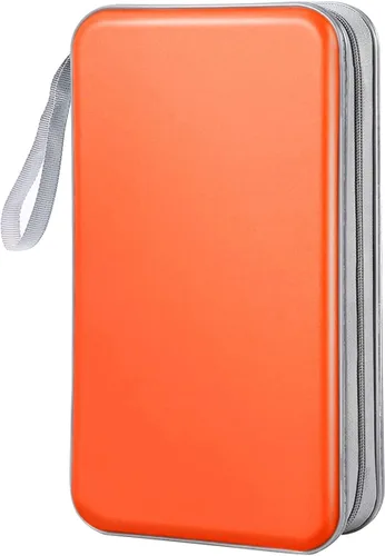 Vista 10 de Funda para CD, capacidad 80, con función atril, para almacenamiento de DVD, VCD y Blu-ray (Blanco)