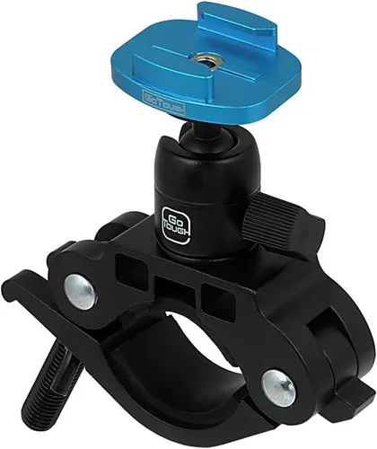 Vista 2 de Fotodiox Pro GoTough - Soporte de carreras para jaula antivuelco y barras, horquillas delanteras de motocicleta y manillares, hasta 2.1 pulgadas