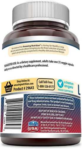 Vista 3 de Amazing Formulas - Suplemento reducido de L-glutatión 500 mg por porción Cápsulas vegetales Sin OMG Sin gluten Fabricado en Estados Unidos