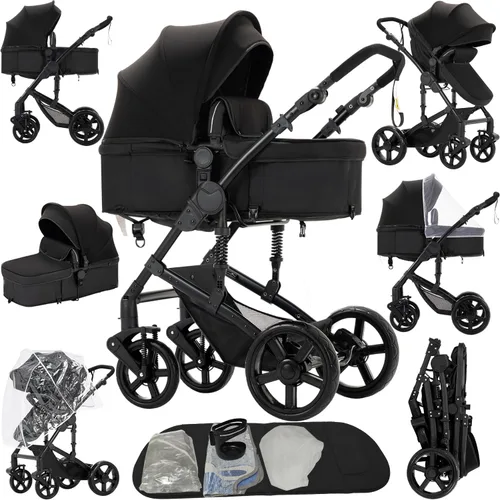 Vista 16 de Cochecito de bebé 2 en 1, cochecito convertible, cochecito estándar reversible, cochecito de bebé portátil, cochecito de bebé, cochecito plegable
