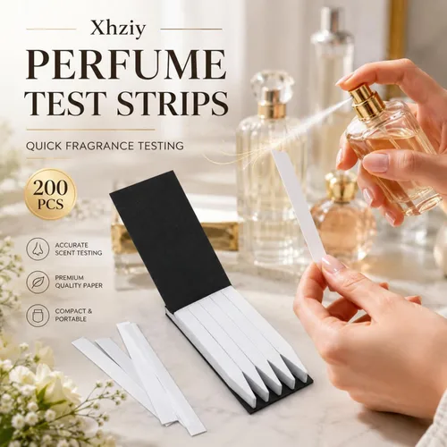 Vista 5 de Tiras de perfume de papel de prueba de perfume, tiras de prueba de fragancias, tiras de prueba de aroma, están diseñadas para la detección