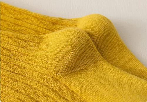 Vista 4 de Pantimedias para niños y niñas, de algodón, lisos, cálidos, elásticos, básicos, cálidos