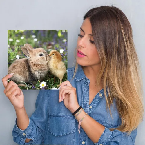 Vista 5 de Calendario de pared 2026, calendario 2026, calendario mensual de pared de amistad con animales, 12 x 24 pulgadas abierto, calendario planificador