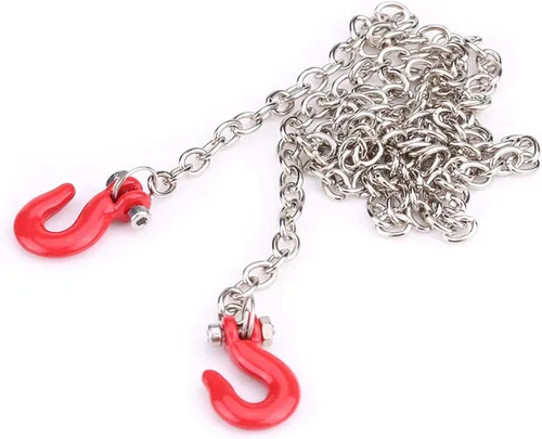 Vista 8 de Gancho de cadena a control remoto, mini gancho de remolque duradero para escala 1/10, accesorios de cadena de remolque de metal para entusiastas