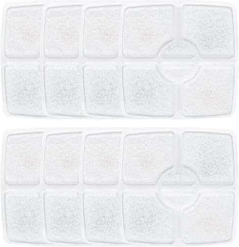 Vista 11 de Wonder Creature Filtro de fuente Cat para fuente de agua cúbica para gatos, 4 filtros de carbono y 2 esponjas de prefiltro, filtro elíptico