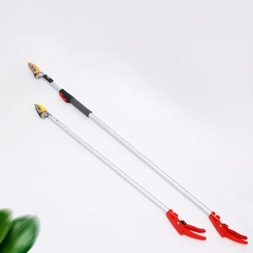Vista 3 de Recolector de frutas y podadora de árboles 2 en 1, mango largo, agarre ergonómico eficiente, resistente, versátil, recolector de árboles de uva