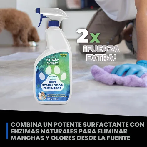 Vista 5 de Simple Green Eliminador de manchas y olores de mascotas 32 oz