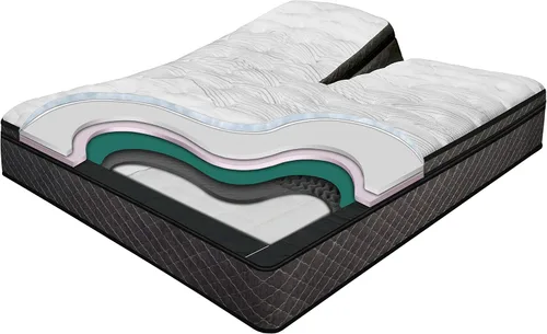 Vista 2 de INNOMAX Upperflex Freedom Air Cama de aire digital (cabeza dividida California King, Harmony 10 pulgadas)