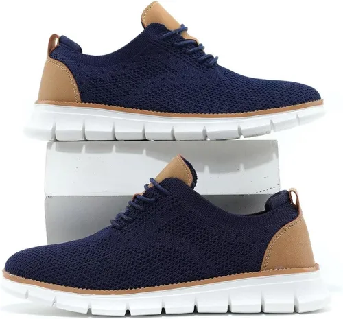 Vista 5 de Zapatos Oxford para hombre, ligeros, casuales, para caminar, zapatos de vestir, zapatos de moda, zapatos para caminar