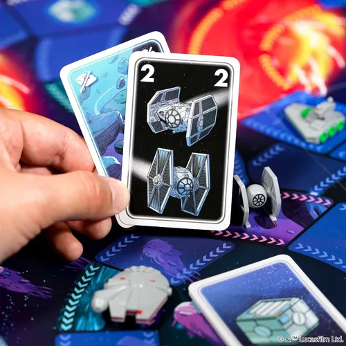 Vista 6 de Juego de mesa Star Wars Super Teams - Carrera de estrategia rápida a través de la galaxia, divertido para familias, niños y adultos, a partir de 7