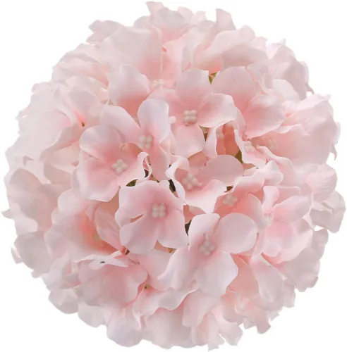 Vista 2 de Cabezales artificiales de hortensias de seda para decoración de bodas caseras, 10