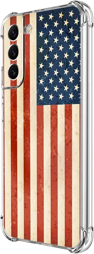 Vista 21 de Funda para Galaxy S22 Plus, protección contra caídas de rosas y mariposas azules, a prueba de golpes, de cuerpo completo, resistente a los arañazos