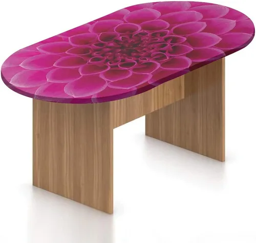 Vista 11 de Mantel ovalado ajustable para mesa de patio, de poliéster elástico floral, bonito mantel con estampado romántico retro de flores de primavera, se