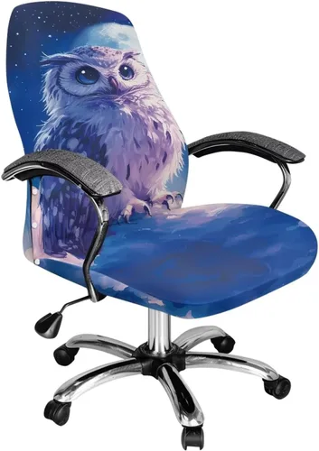 Vista 41 de Funda para silla de oficina de mármol morado, lavable, funda para silla de escritorio, fundas para silla de computadora para silla giratoria, silla