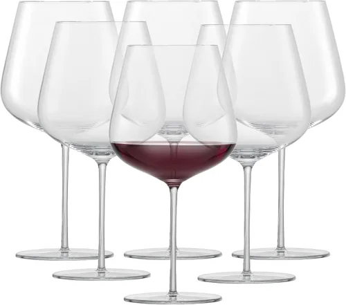 Vista 13 de Zwiesel Glas Vervino - Vaso de cristal fabricado en Alemania, 23 onzas, Chardonnay/Beaujolais (juego de 4), transparente Vidrio multiusos