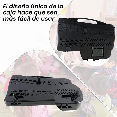 Vista 3 de EASTROCK 25 Notas Xilófono profesional Glockenspiel con caja Stick Negro Aluminum Alloy Piano Keys ABS Hard Storage Box Percussion Instrument Kit