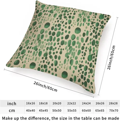 Vista 89 de Funda de cojín decorativa con estampado de guepardo verde peridoto para sofá, funda de almohada verde crema con estampado de leopardo con A-16