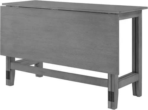 Vista 6 de LUMISOL Mesa de comedor plegable de hojas colgantes de granja, mesa de cocina de comedor abatible que ahorra espacio para 4, mesa de comedor