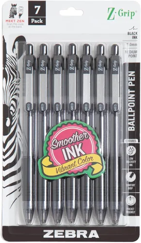 Vista 7 de Bolígrafo Zebra Pen Z-Grip retráctil, punta media, 1.0 mm, varios colores - 5
