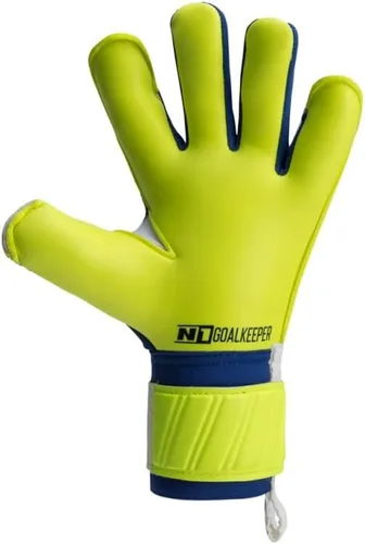 Vista 2 de N1 Goalkeeper gloves Ares Kids. Guantes de fútbol juvenil con corte Ergoroll y palma de látex alemana. Guantes de portero de fútbol para niños