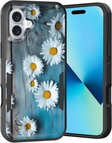 Vista 267 de Funda para iPhone Air, doble capa híbrida resistente resistente a prueba de golpes de policarbonato duro + funda protectora de silicona suave