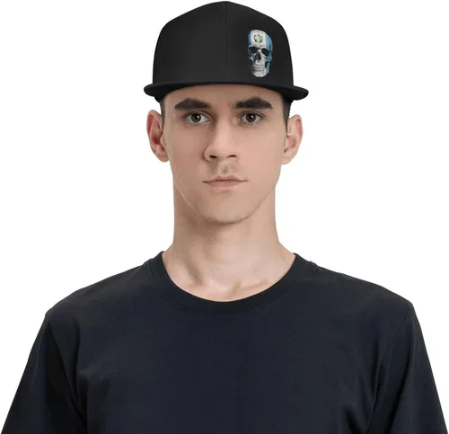 Vista 6 de Gorra de béisbol ajustable con diseño de calavera de Guatemala, gorra de béisbol para hombre, gorra de béisbol