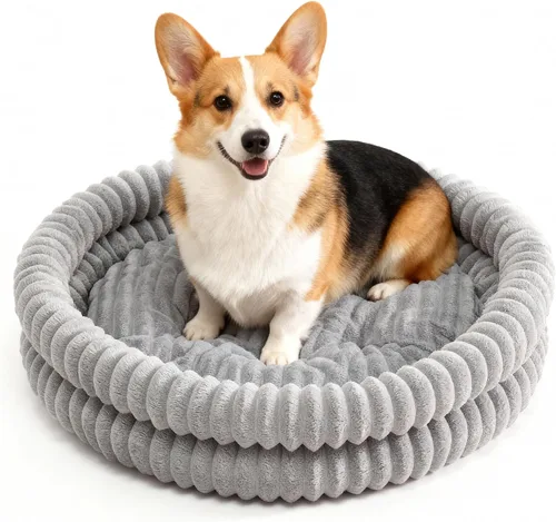 Vista 13 de Cama para gatos, bonita cama para gatos de interior y perros Gris