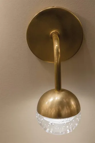 Vista 2 de Hudson Valley Lighting Soporte de baño LED 1241-AGB, 1 luz, latón envejecido