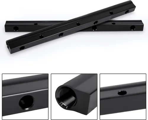 Vista 6 de Billet Kit de riel de combustible para LS LS1 LS2 LS3 LS6 Kit de riel de combustible colector de admisión de stock con ambos rieles/línea cruzada