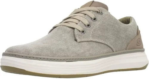 Vista 10 de Skechers Ederson Moreno - Zapatillas Oxford de lona para hombre Beige