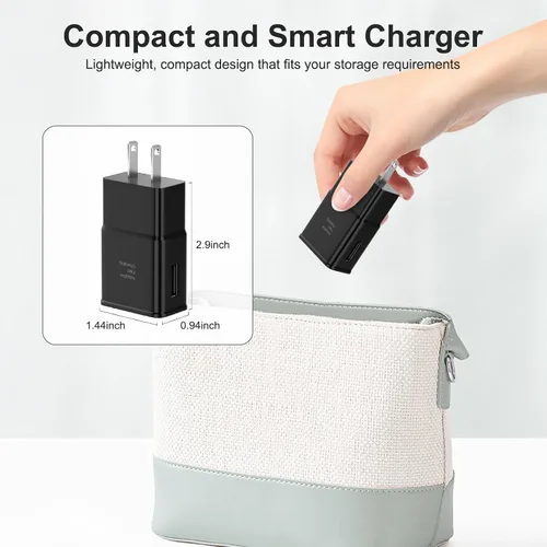 Vista 4 de Samsung Adaptador de carga rápida USB de carga rápida para Samsung Galaxy S26/S26 Ultra/S26+/S25 Ultra/S25/S25+/S25/S24/S23S8 S9 / Edge/Plus/Active
