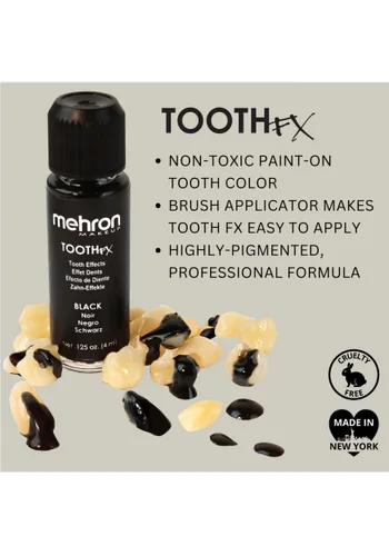 Vista 3 de Maquillaje para Disfraz Black Tooth FX Multicolor