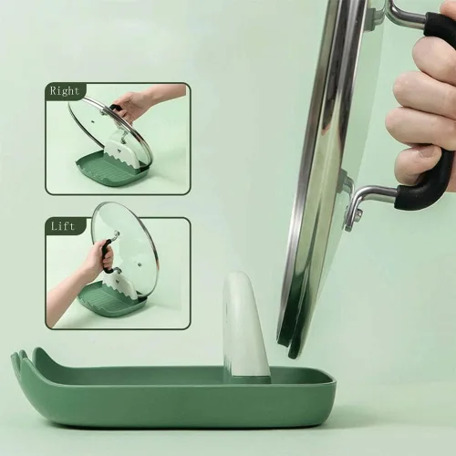 Vista 6 de Soporte para cuchara de cocina, soporte para utensilios de cocina, cucharón de cocina/espátula/cuchara, estufa de cuchara, resistente al calor, sin
