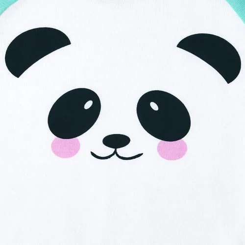 Vista 2 de The Children's Place Pijama de algodón para bebé y niña, diseño de unicornio, panda, ajuste cómodo, paquete de 2