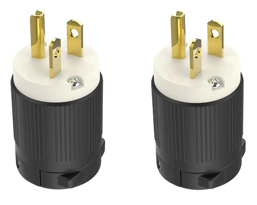 Vista 14 de Cable de extensión NEMA 5-15P con certificación UL para reparación de extremos de repuesto macho de 15 amperios, 110, 120, 125 voltios, 3 puntas, 2