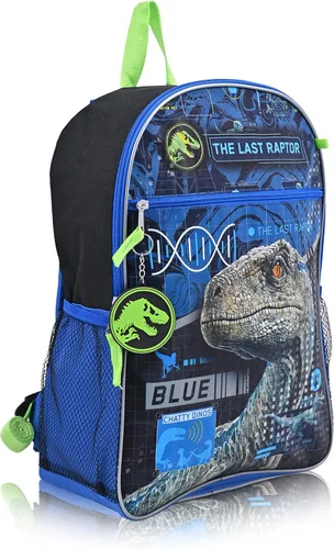 Vista 3 de Jurassic World Mochila de dinosaurio para niños Mochilas para niños de primaria y jardín de infantes para la escuela, Jurassic World 6