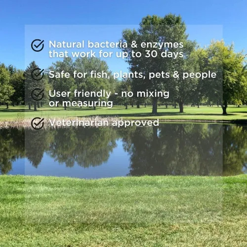 Vista 3 de Healthy Ponds Aquasphere Pro Tratamiento biodegradable para estanques, trata hasta 1,000 galones