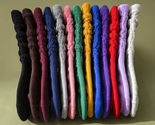 Vista 3 de 6 pares de calcetines largos para niñas pequeñas, hasta la rodilla, de algodón, para niños