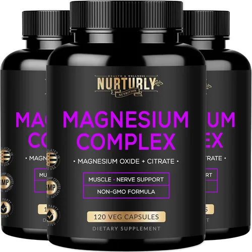 Vista 9 de Suplemento complejo de citrato y óxido de magnesio de 500 mg – Alta absorción máxima fuerza – Ayuda a apoyar la densidad ósea y fuerza, músculos