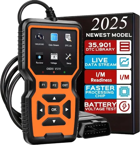 Vista 11 de Herramienta de Diagnóstico Escáner OBD2 - Lector de Códigos de Luz del Motor, Función de Restablecimiento, Flujo de Datos, Preparación I/M, Azul