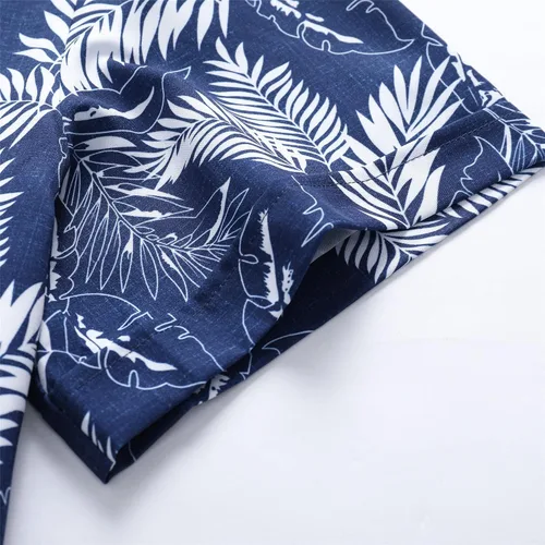 Vista 7 de Camisa hawaiana para hombre, manga corta, con botones, ropa de playa, unisex, flamencos, verano, camisas florales Aloha
