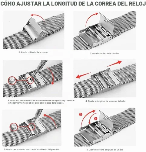 Vista 7 de ViCRiOR Compatible con Amazfit Active 2/GTS 4 Mini/GTS 4 /GTS 3/GTS 2/2 Mini/2e, paquete de 2 correas de malla de acero inoxidable de repuesto