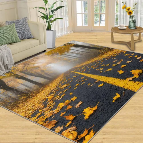 Vista 29 de Alfombras onduladas negras y blancas para dormitorio, alfombra de área abstracta, alfombras geométricas para sala de estar, alfombra antideslizante
