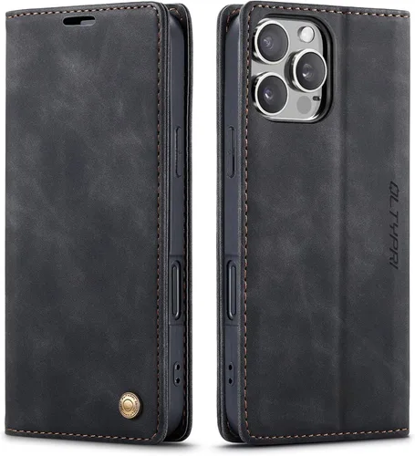 Vista 117 de QLTYPRI Para iPhone Air Case Wallet Con Tarjetero, Vintage PU Cuero Kickstand Cierre Magnético A Prueba De Golpes Folio Libro Funda Para IPhone 17