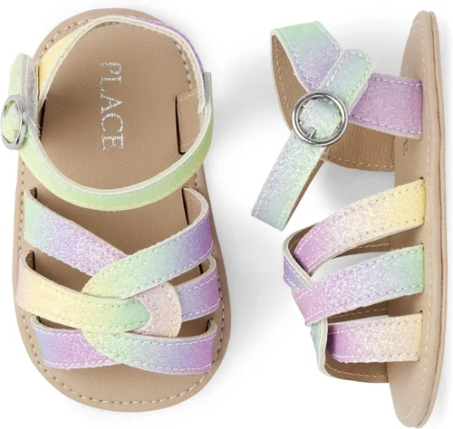 Vista 2 de The Children's Place Baby-Girl's Newborn Flat Sandals