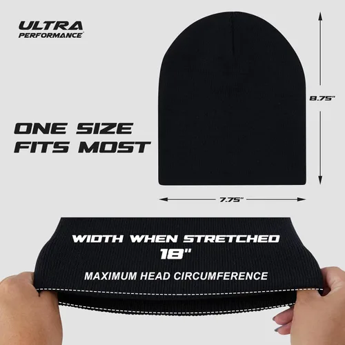 Vista 6 de Ultra Performance Paquete de 3 gorros de invierno para hombres y mujeres, gorros de calavera para hombre y mujer