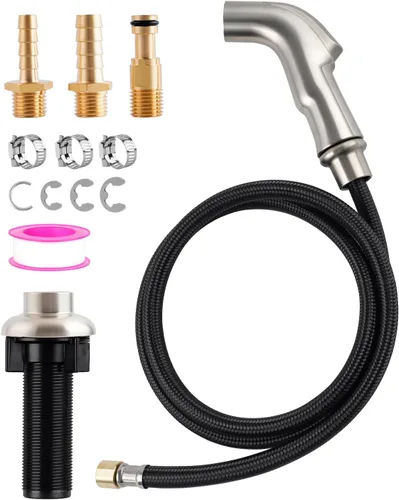 Vista 10 de Hygie Rinse Accesorio universal para rociador de fregadero para grifo, cabezal rociador lateral de cocina compatible con Delta, Moen, Kohler y otras
