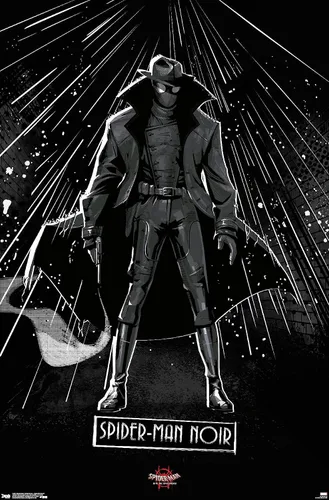 Vista 8 de Trends International Marvel Spider-Man - Póster de pared con texto en inglés "Into The Spider-Verse", de Spider-Man Noir, 14.725 x 22.375 pulgadas